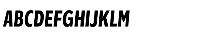 Performa Condensed Semi Bold Italic Font UPPERCASE