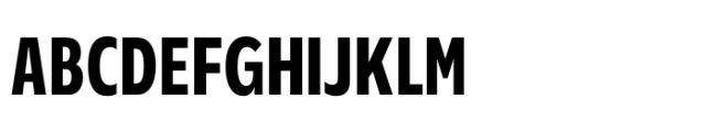 Performa Condensed Semi Bold Font UPPERCASE