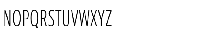 Performa Condensed Thin Font UPPERCASE
