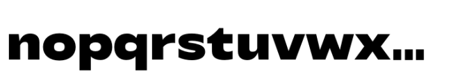 Performa Extended Black Font LOWERCASE