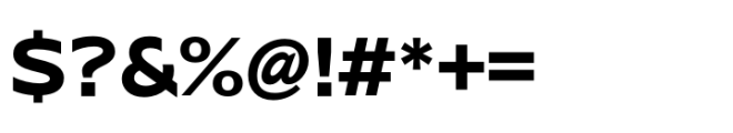 Performa Extended Bold Font OTHER CHARS