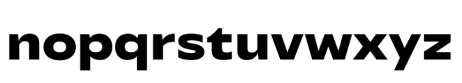 Performa Extended Extra Bold Font LOWERCASE