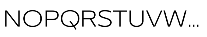 Performa Extended Extra Light Font UPPERCASE
