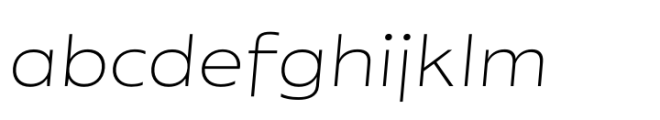 Performa Extended Thin Italic FONT