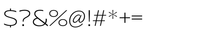 Performa Extended Thin Font OTHER CHARS