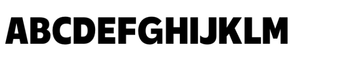 Performa Narrow Extra Bold Font UPPERCASE