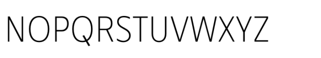 Performa Narrow Thin Font UPPERCASE