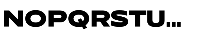 Performa Wide Black Font UPPERCASE