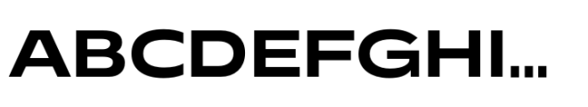 Performa Wide Bold Font UPPERCASE