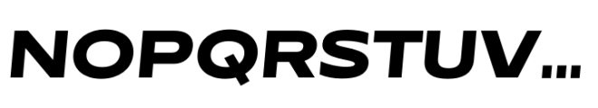 Performa Wide Extra Bold Italic Font UPPERCASE
