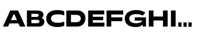 Performa Wide Extra Bold Font UPPERCASE