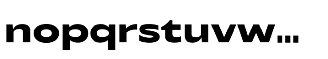 Performa Wide Extra Bold Font LOWERCASE