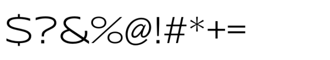 Performa Wide Extra Light Font OTHER CHARS