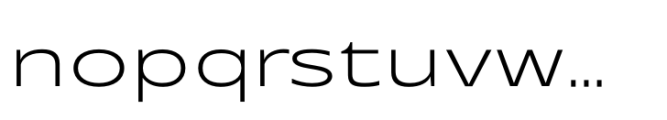 Performa Wide Extra Light Font LOWERCASE