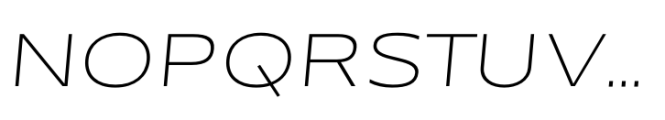 Performa Wide Thin Italic Font UPPERCASE