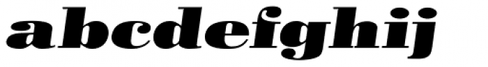 Pergamon Extended Bold Italic Font LOWERCASE