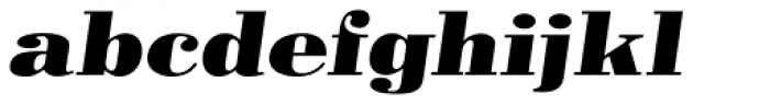 Pergamon Extended Italic Font LOWERCASE