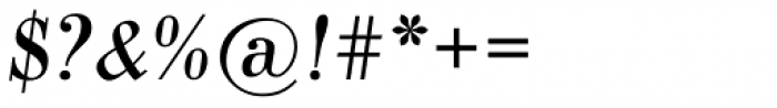 Pergamon Italic Font OTHER CHARS