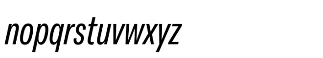 Peridot Latin Condensed Medium Italic Font LOWERCASE