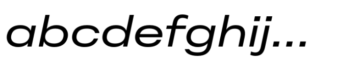 Peridot PE Extended Italic Font LOWERCASE