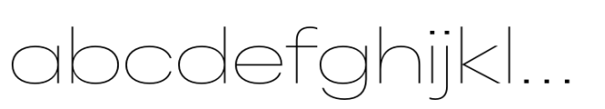 Peridot PE Extended Thin Font LOWERCASE
