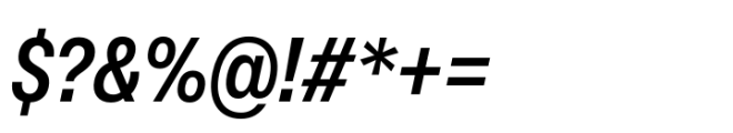 Peridot PE Narrow Bold Italic Font OTHER CHARS
