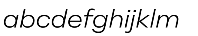 Peridot PE Wide Light Italic Font LOWERCASE