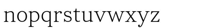 Periodica Extra Light Font LOWERCASE