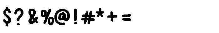 Permanent Marker Font OTHER CHARS