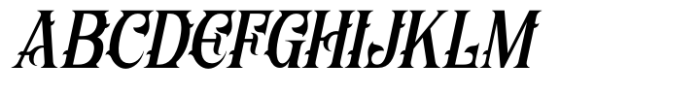 Perodas Italic Font UPPERCASE