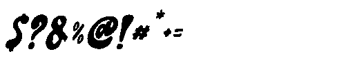 Perosra Italic Font OTHER CHARS