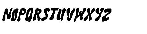 Perosra Italic Font LOWERCASE