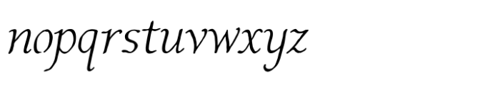 Perrywood Script Italic Font LOWERCASE