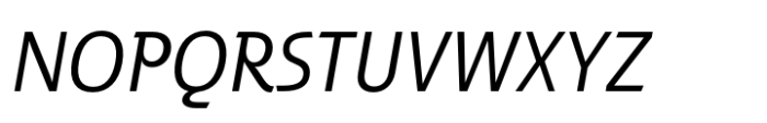 Pershal Extended Book Italic Font UPPERCASE
