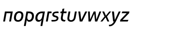Pershal Extended Medium Italic Font LOWERCASE