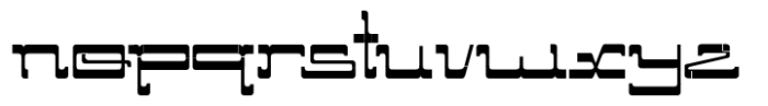 Persian Cowboy Regular Font LOWERCASE