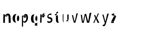 Perspective Sans Regular No 3 Shadow Font LOWERCASE