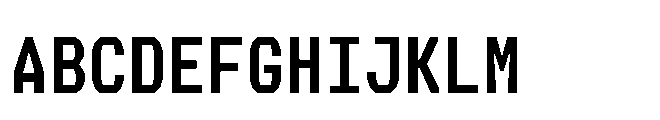 Perupa Mono Bold Font UPPERCASE