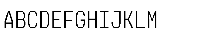 Perupa Mono Light Font UPPERCASE