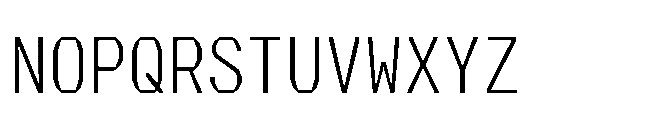 Perupa Mono Light Font UPPERCASE