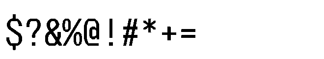 Perupa Mono Medium Font OTHER CHARS