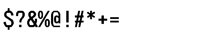 Perupa Mono Semi Bold Font OTHER CHARS