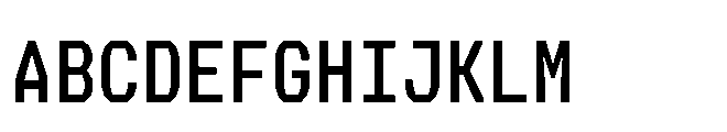 Perupa Mono Semi Bold Font UPPERCASE
