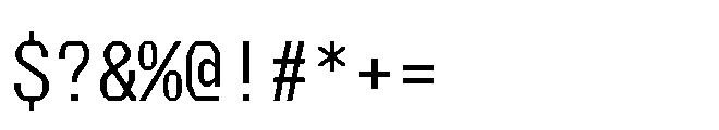 Perupa Mono Var Regular Font OTHER CHARS