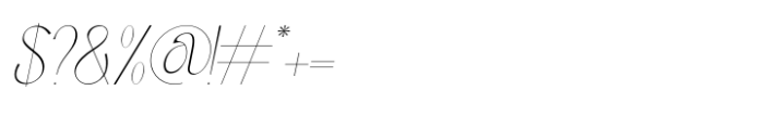 Peskia Light Oblique Font OTHER CHARS