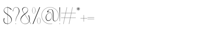 Peskia Light Font OTHER CHARS