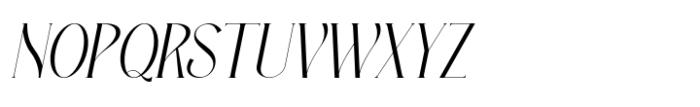 Peskia Medium Oblique Font UPPERCASE