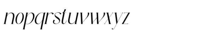 Peskia Medium Oblique Font LOWERCASE