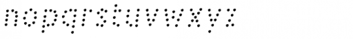 Pesto Fresco Italic Dots Font LOWERCASE