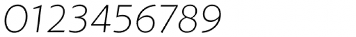 Petala Pro Thin Italic Font OTHER CHARS